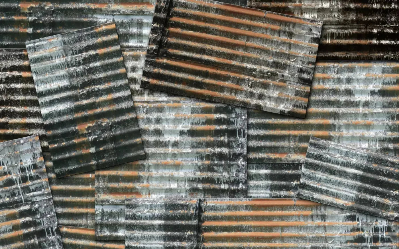 Tin Wall 14X9 Ultracloth ( 168 X 108 Inch ) Backdrop