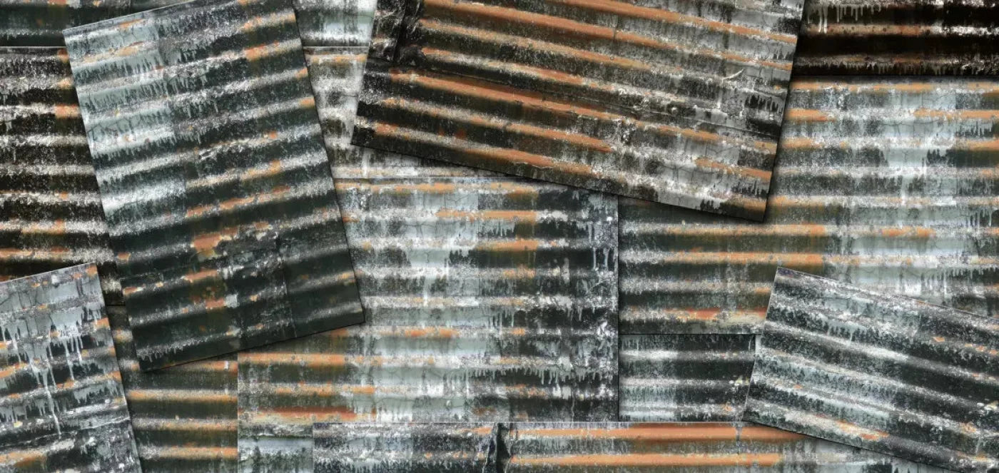 Tin Wall 16X8 Ultracloth ( 192 X 96 Inch ) Backdrop