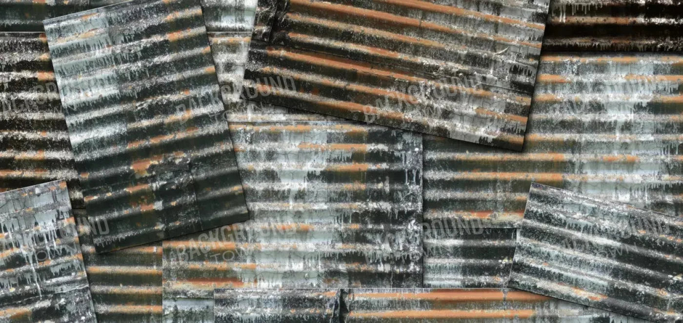 Tin Wall 16X8 Ultracloth ( 192 X 96 Inch ) Backdrop