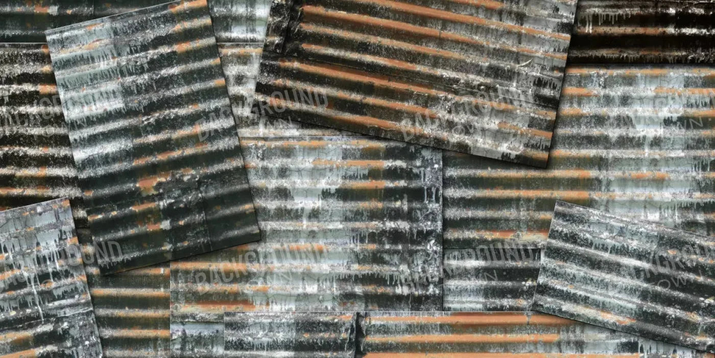 Tin Wall 20X10 Ultracloth ( 240 X 120 Inch ) Backdrop