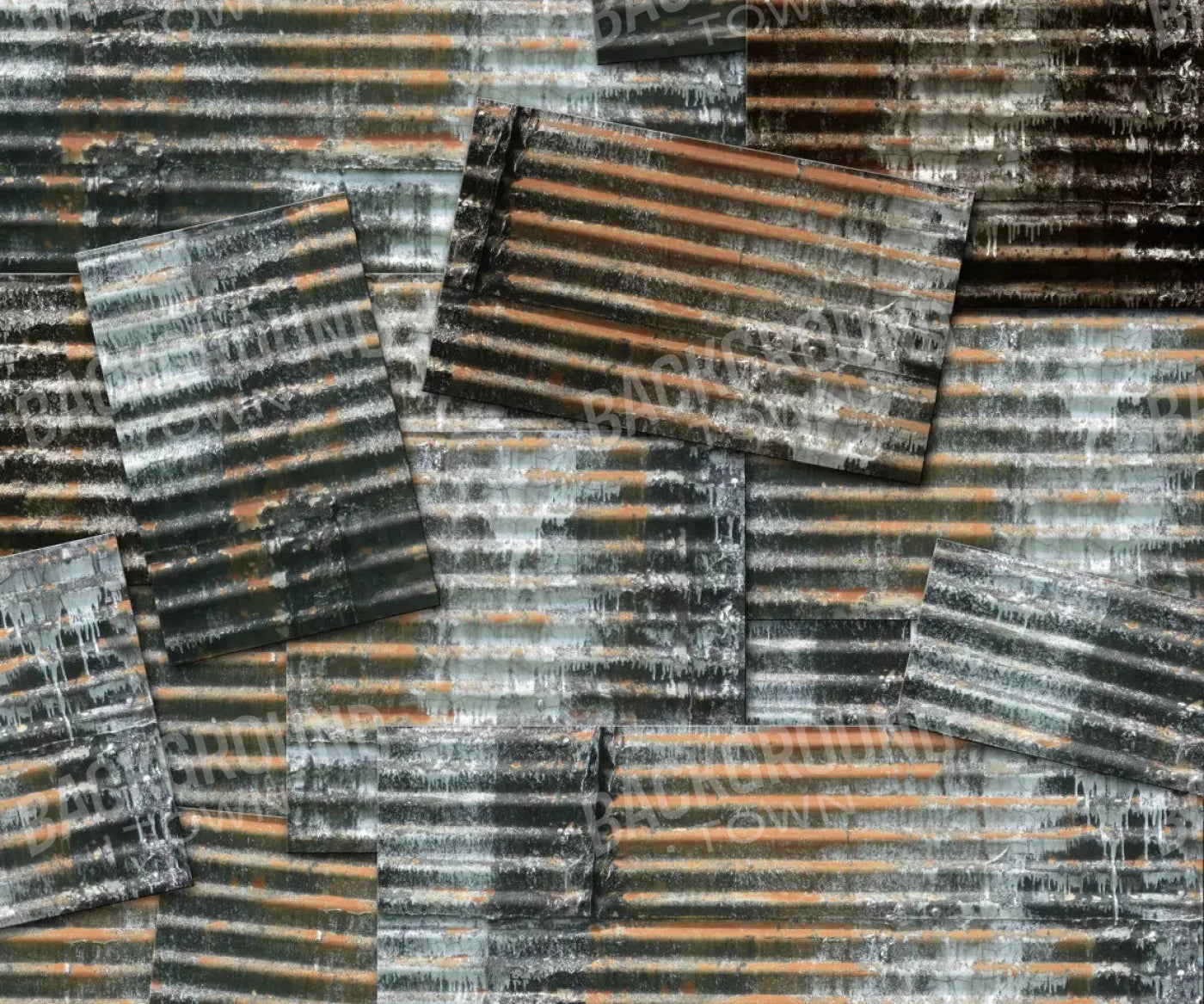 Tin Wall 5X42 Fleece ( 60 X 50 Inch ) Backdrop