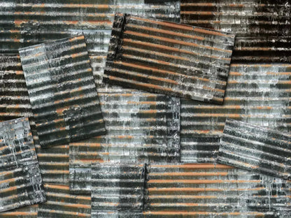 Tin Wall 68X5 Fleece ( 80 X 60 Inch ) Backdrop