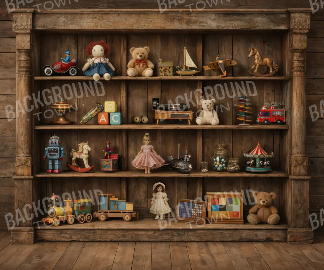 Toys In The Attic 5’x4’2 Fleece (60 x 50 inch) Backdrop