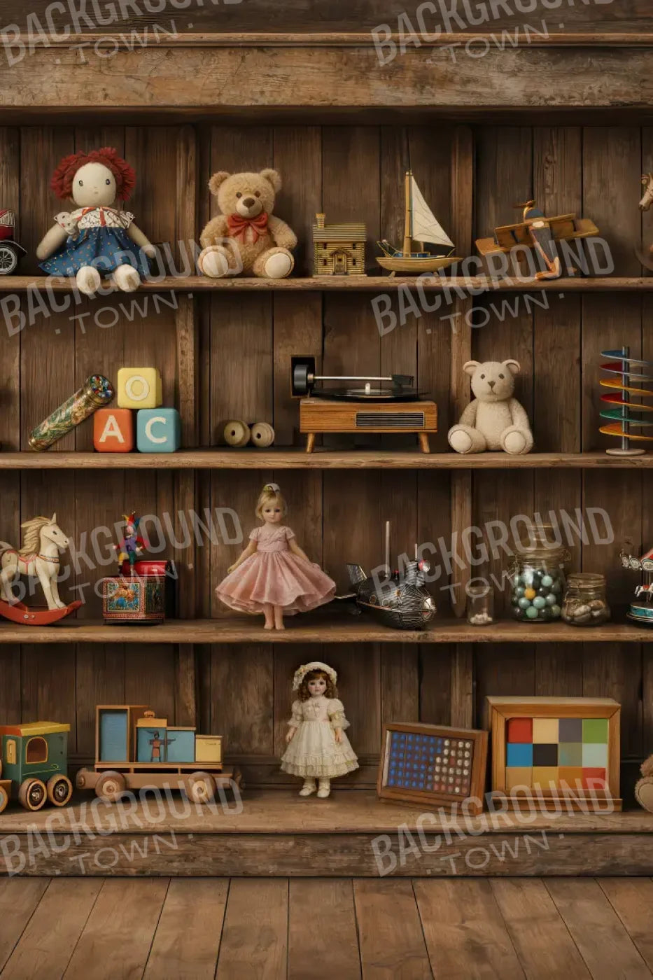 Toys In The Attic 8’x12’ UltraCloth (96 x 144 inch) Backdrop