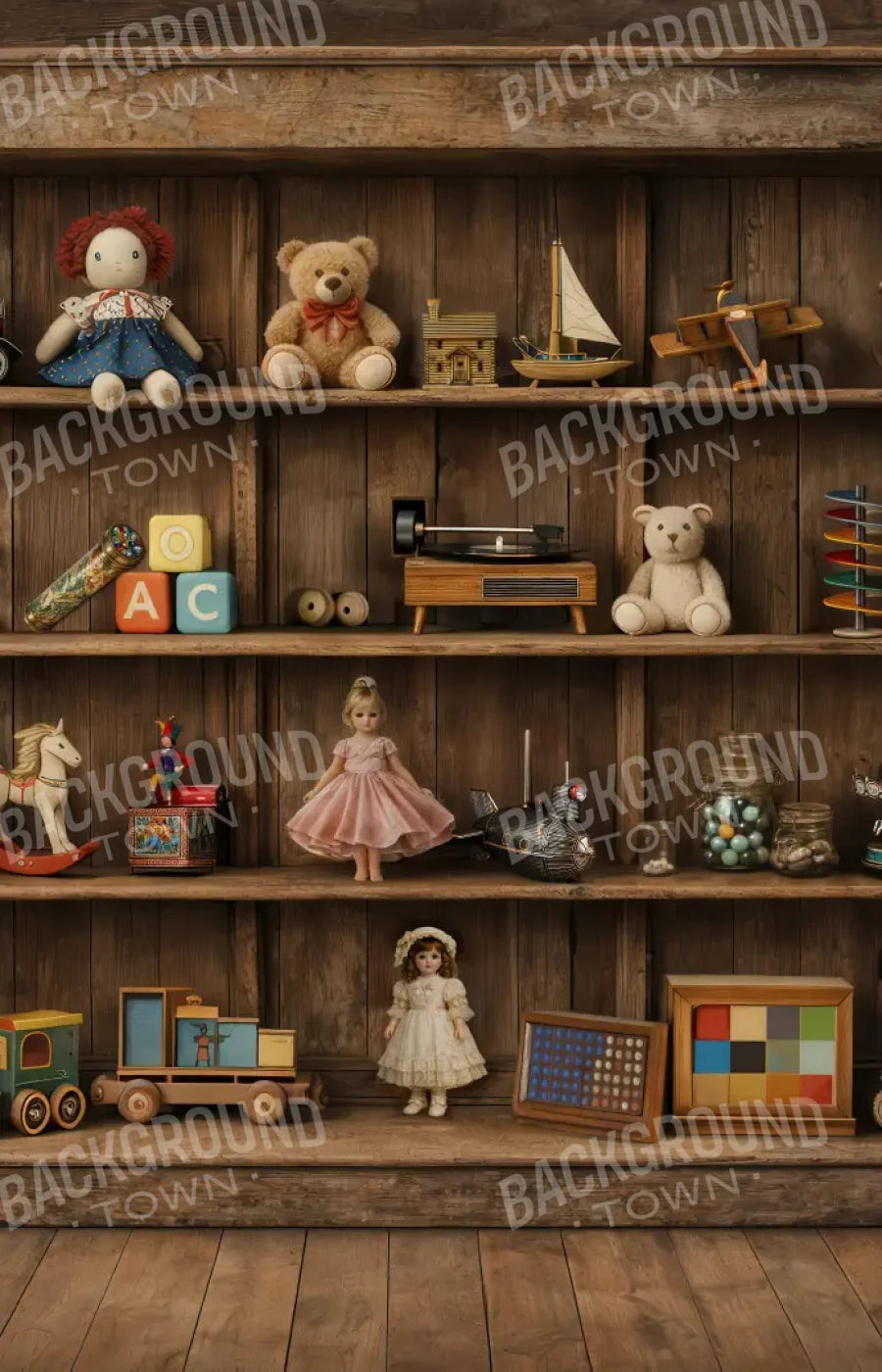 Toys In The Attic 9’x14’ UltraCloth (108 x 168 inch) Backdrop