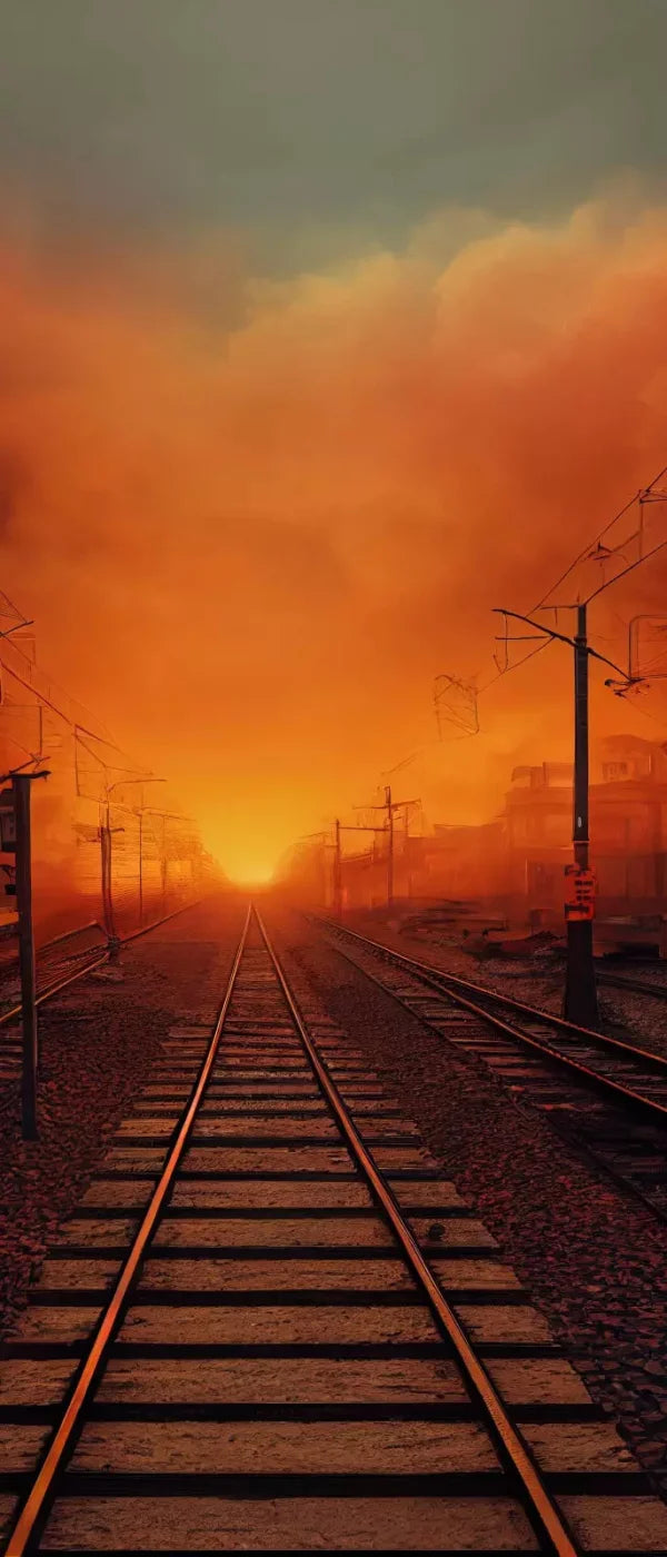 Traintrack Sunrise 5X12 Ultracloth For Westcott X-Drop ( 60 X 144 Inch ) Backdrop