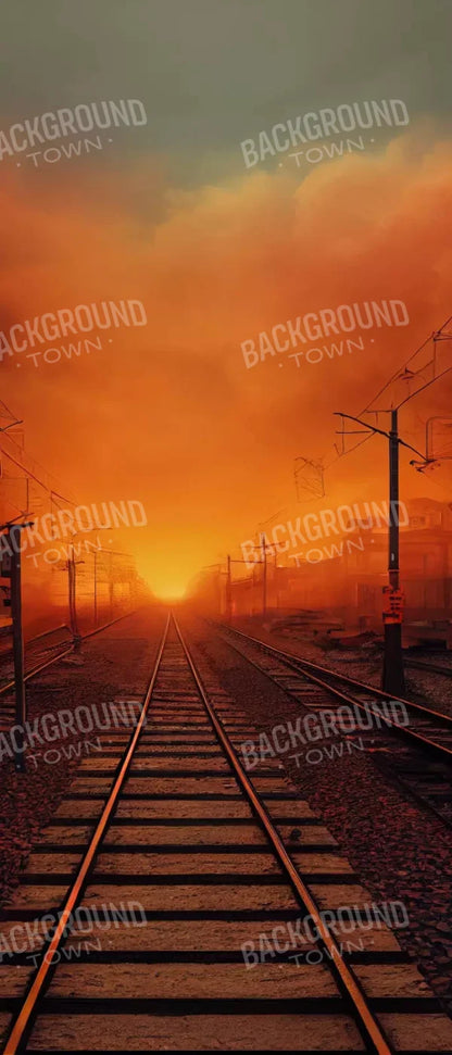 Traintrack Sunrise 5X12 Ultracloth For Westcott X-Drop ( 60 X 144 Inch ) Backdrop