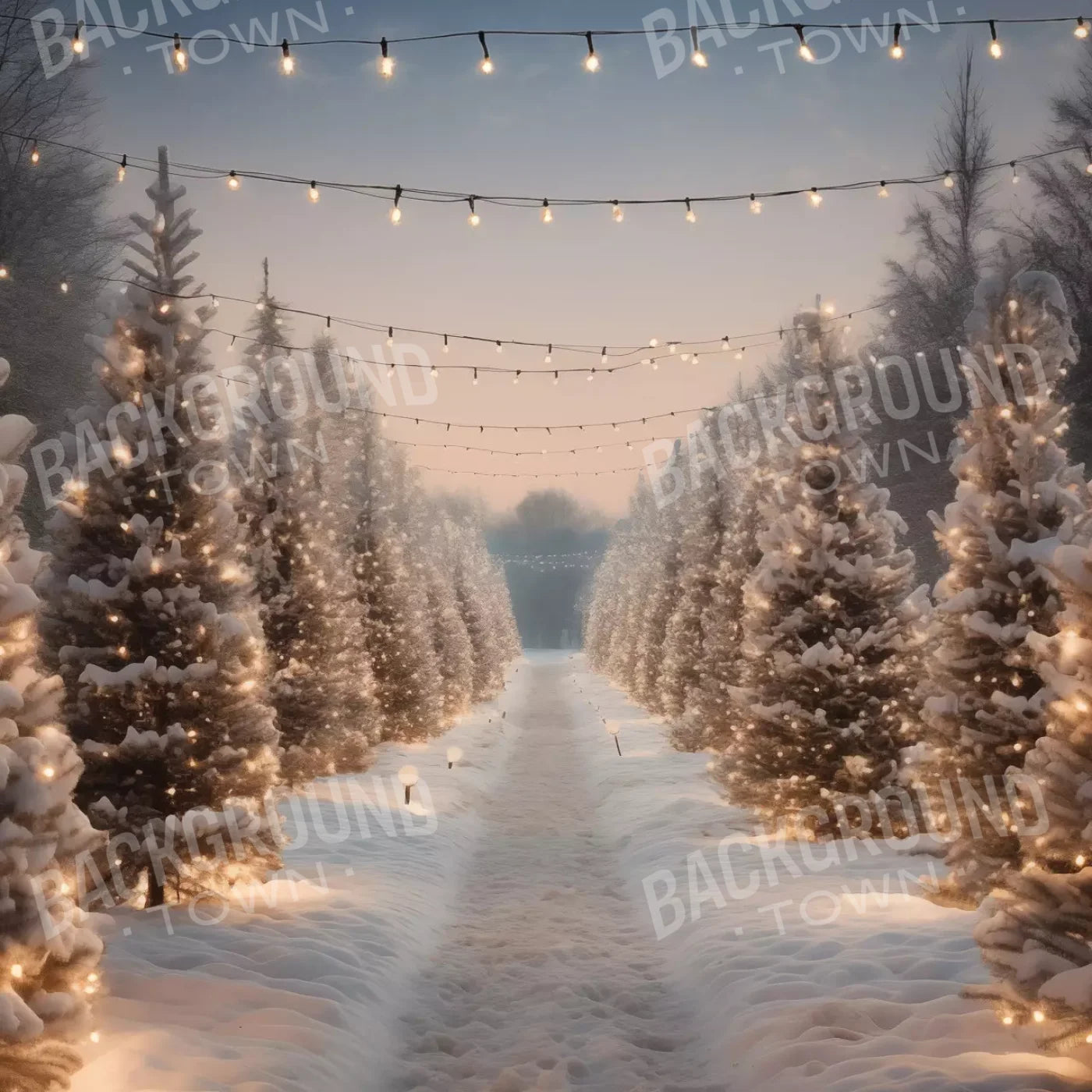 Tree Farm 3 10X10 Ultracloth ( 120 X Inch ) Backdrop