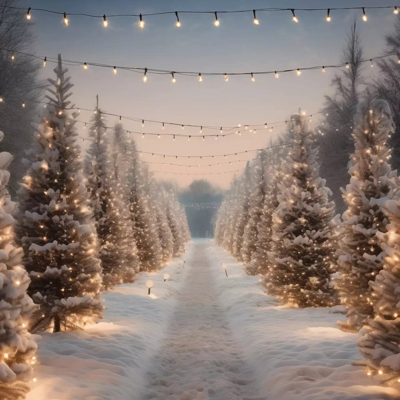 Tree Farm 3 10X10 Ultracloth ( 120 X Inch ) Backdrop