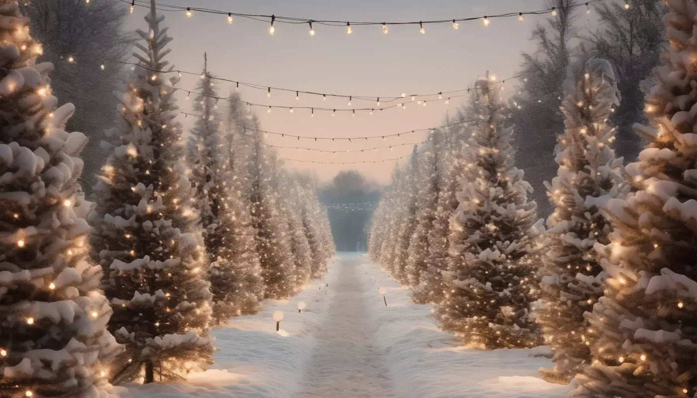 Tree Farm 3 14X8 Ultracloth ( 168 X 96 Inch ) Backdrop
