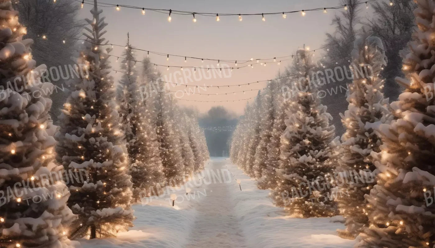 Tree Farm 3 14X8 Ultracloth ( 168 X 96 Inch ) Backdrop