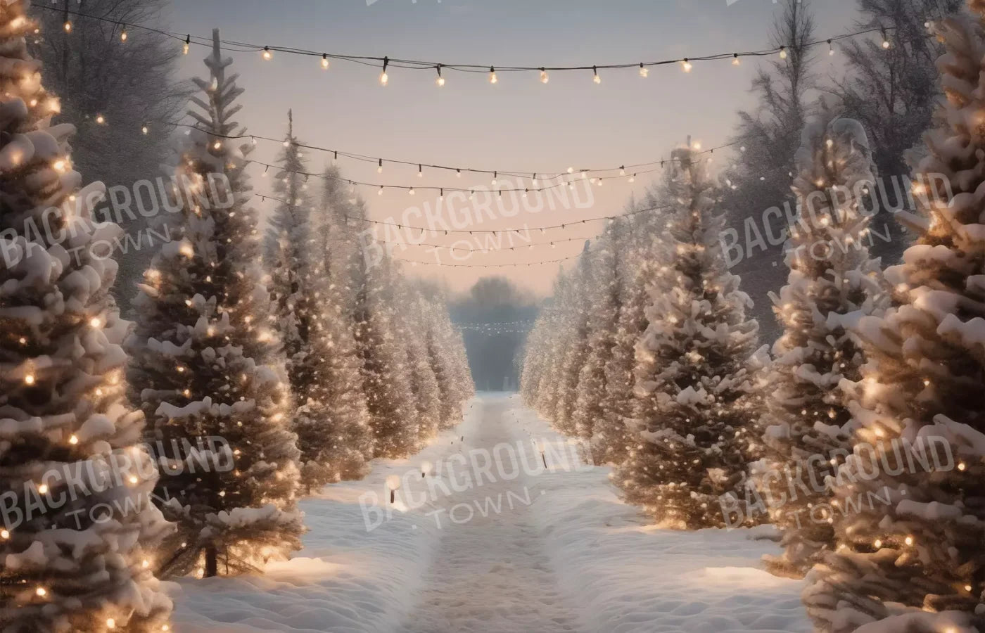 Tree Farm 3 14X9 Ultracloth ( 168 X 108 Inch ) Backdrop