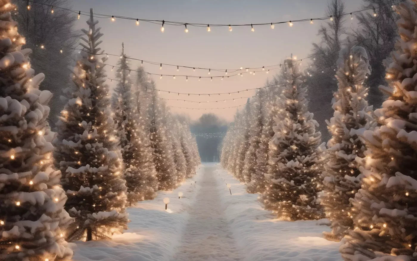 Tree Farm 3 8X5 Ultracloth ( 96 X 60 Inch ) Backdrop