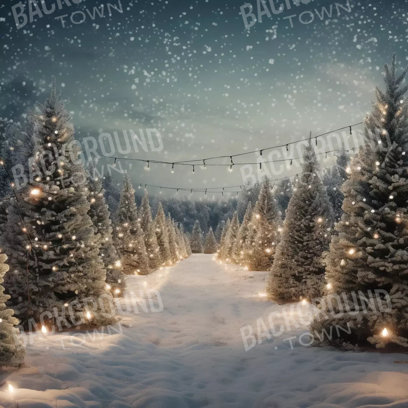 Tree Farm 4 10X10 Ultracloth ( 120 X Inch ) Backdrop