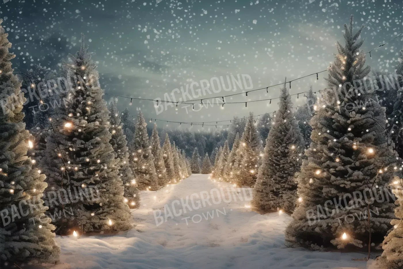 Tree Farm 4 12X8 Ultracloth ( 144 X 96 Inch ) Backdrop