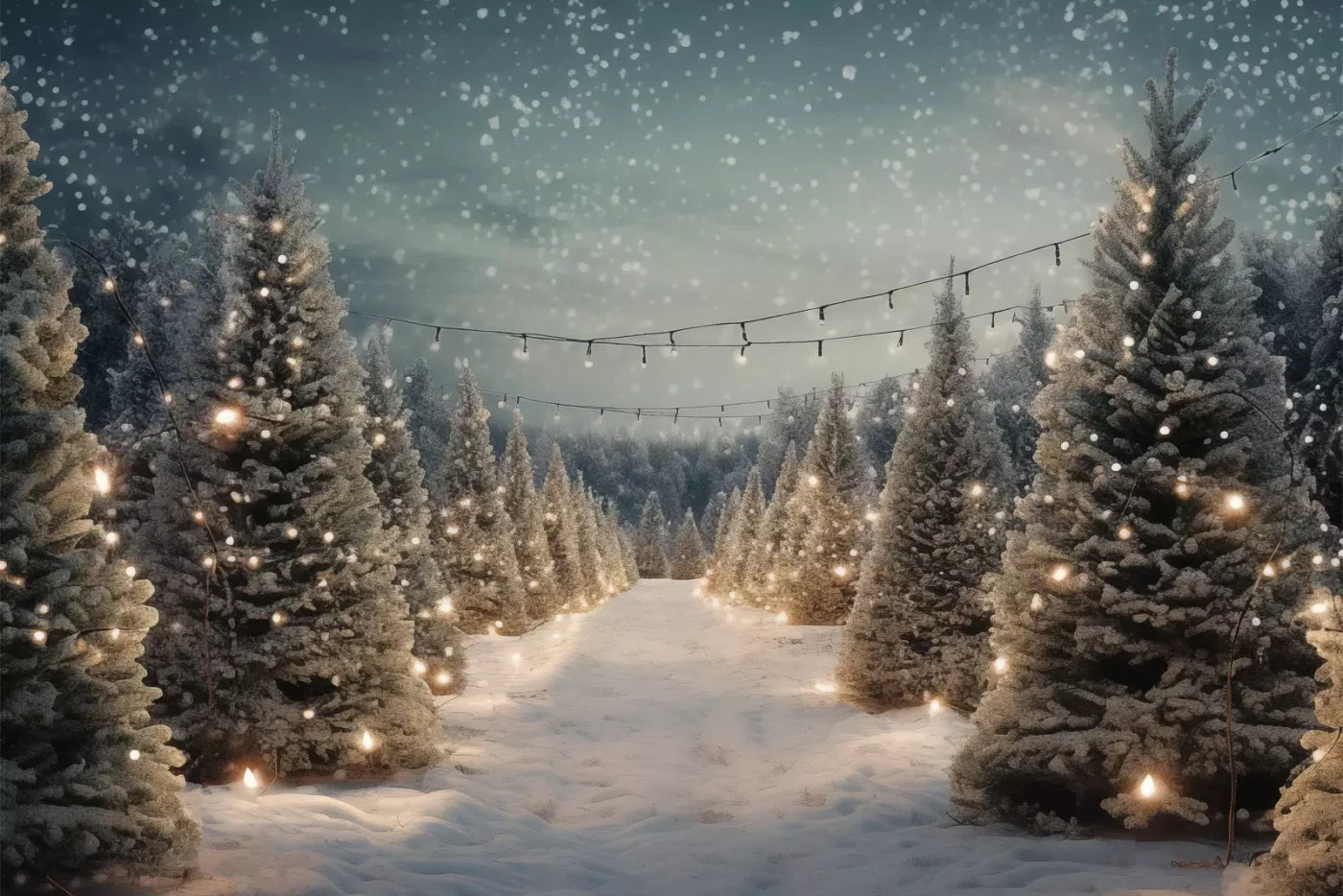 Tree Farm 4 12X8 Ultracloth ( 144 X 96 Inch ) Backdrop