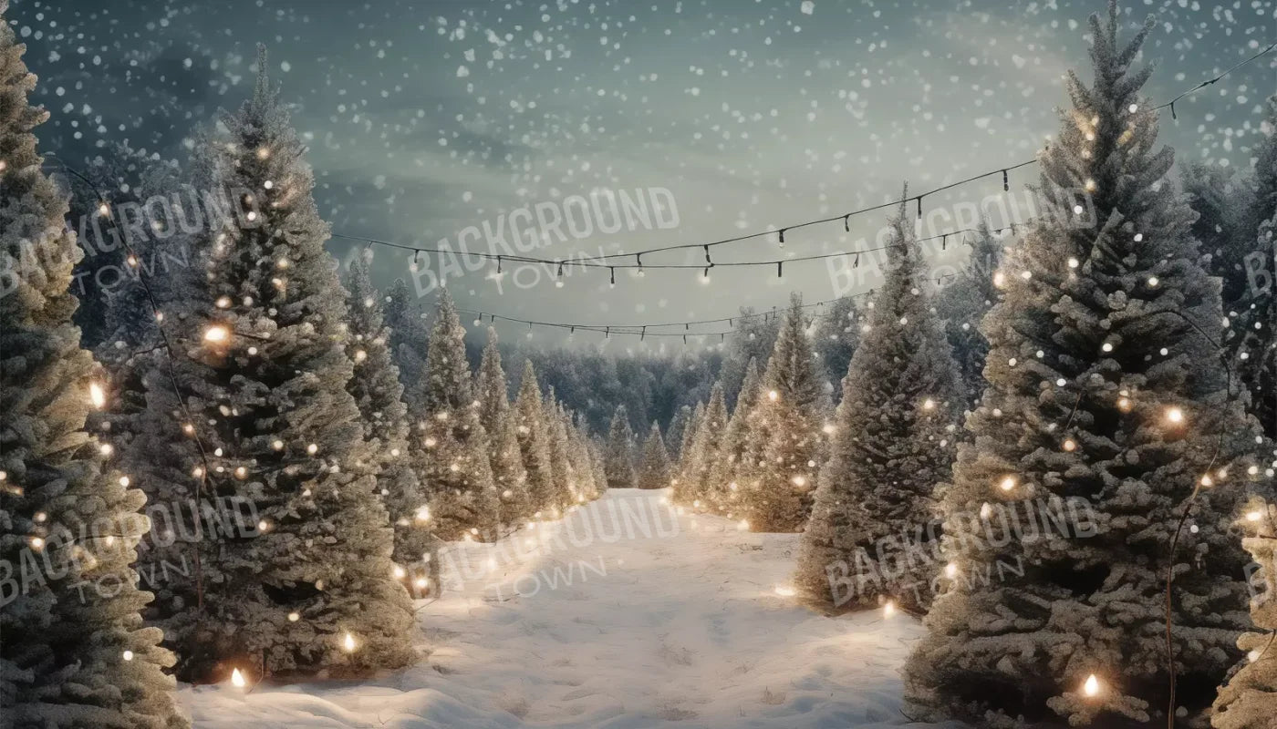 Tree Farm 4 14X8 Ultracloth ( 168 X 96 Inch ) Backdrop