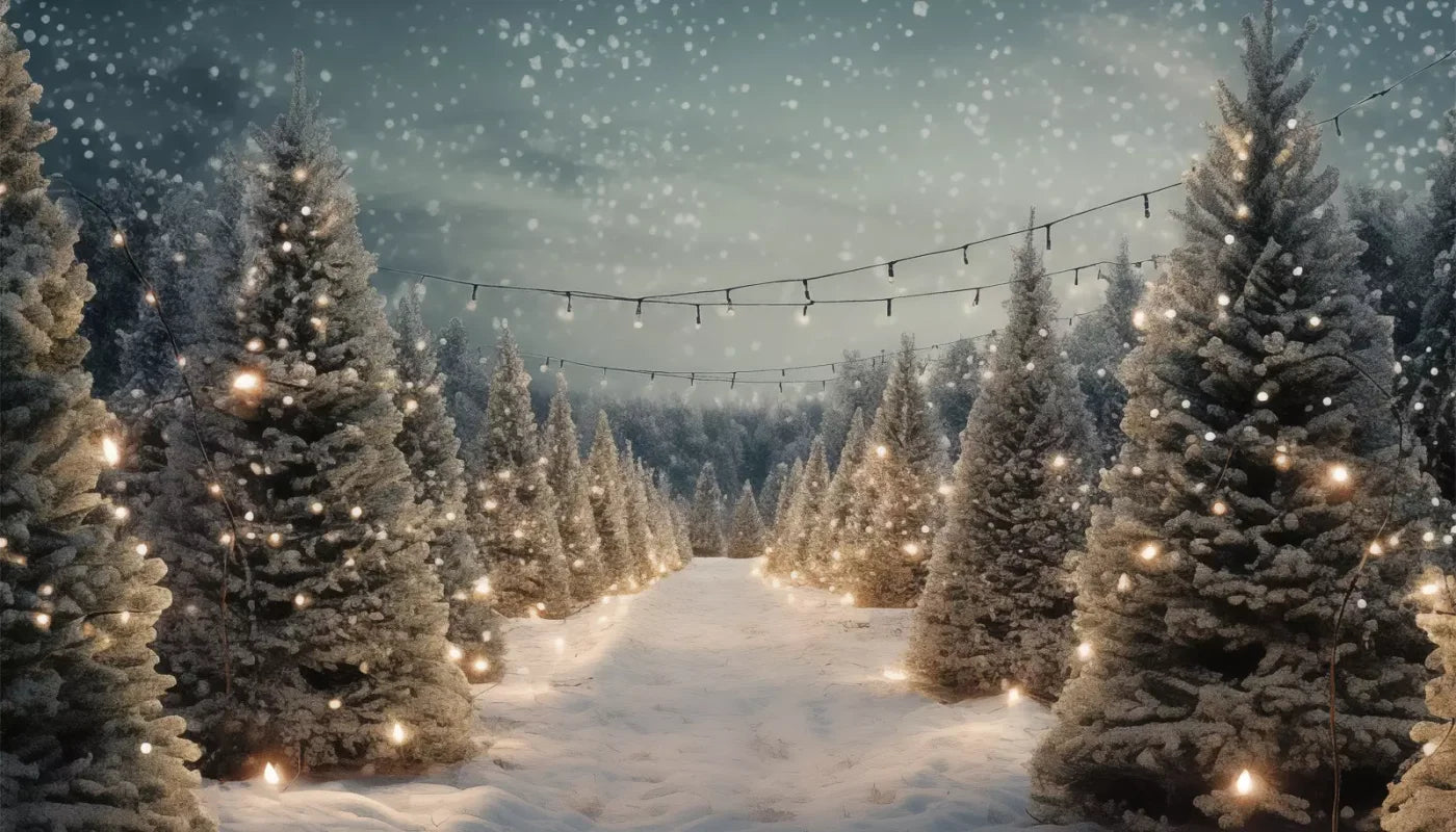 Tree Farm 4 14X8 Ultracloth ( 168 X 96 Inch ) Backdrop