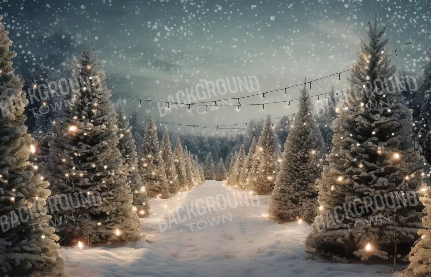 Tree Farm 4 14X9 Ultracloth ( 168 X 108 Inch ) Backdrop