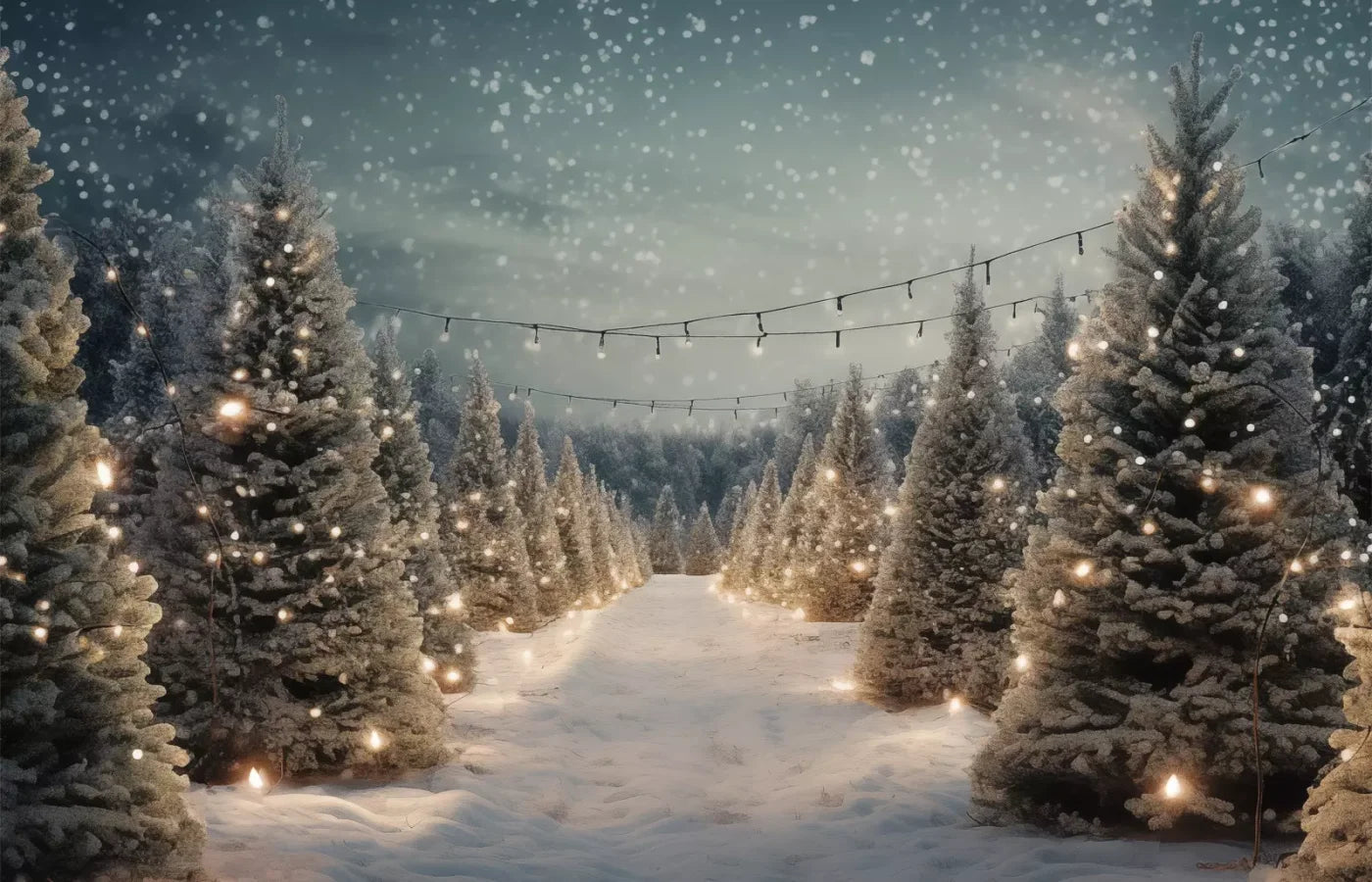 Tree Farm 4 14X9 Ultracloth ( 168 X 108 Inch ) Backdrop