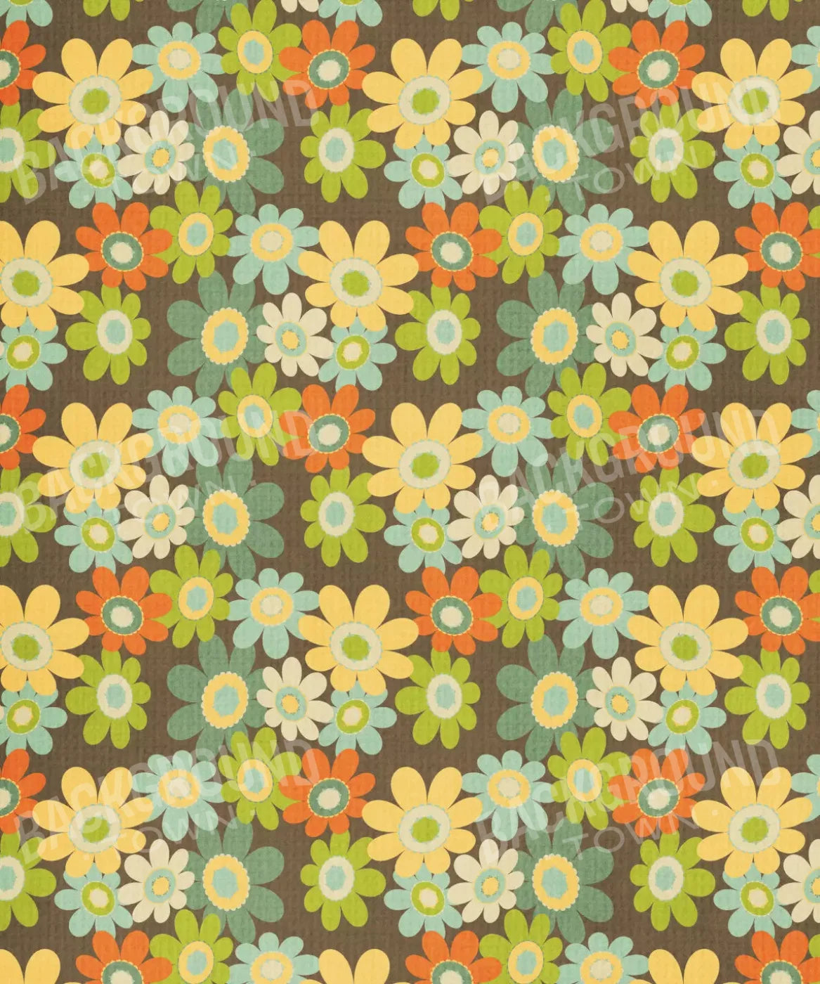 Green Floral Backdrop for Photography