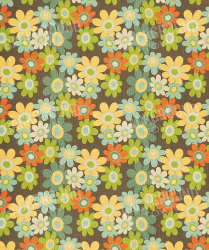 Green Floral Backdrop for Photography