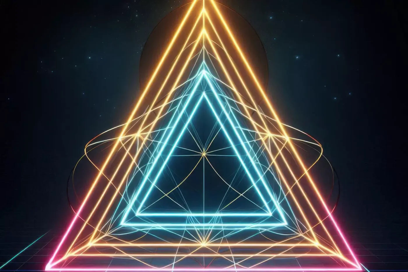 Triangle Of Colors 12’X8’ Ultracloth (144 X 96 Inch) Backdrop