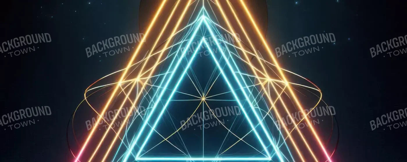 Triangle Of Colors 20’X8’ Ultracloth (240 X 96 Inch) Backdrop