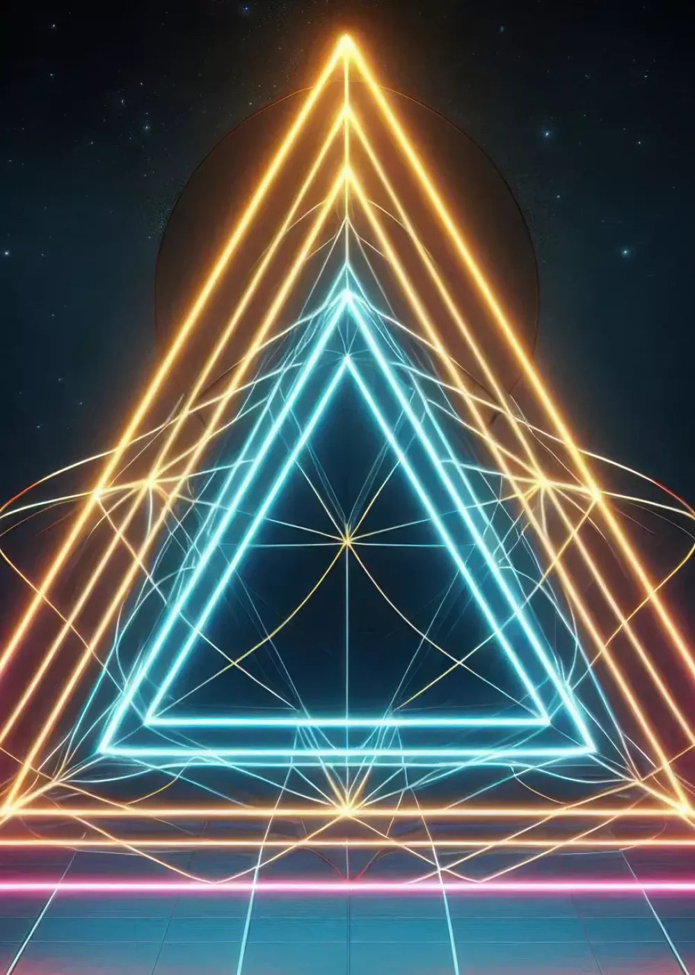 Triangle Of Colors 5’X7’ Ultracloth (60 X 84 Inch) Backdrop