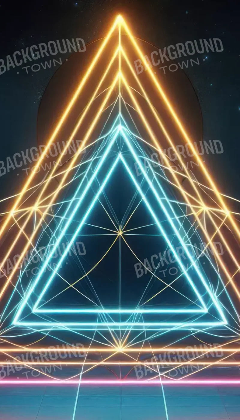 Triangle Of Colors 8’X14’ Ultracloth (96 X 168 Inch) Backdrop