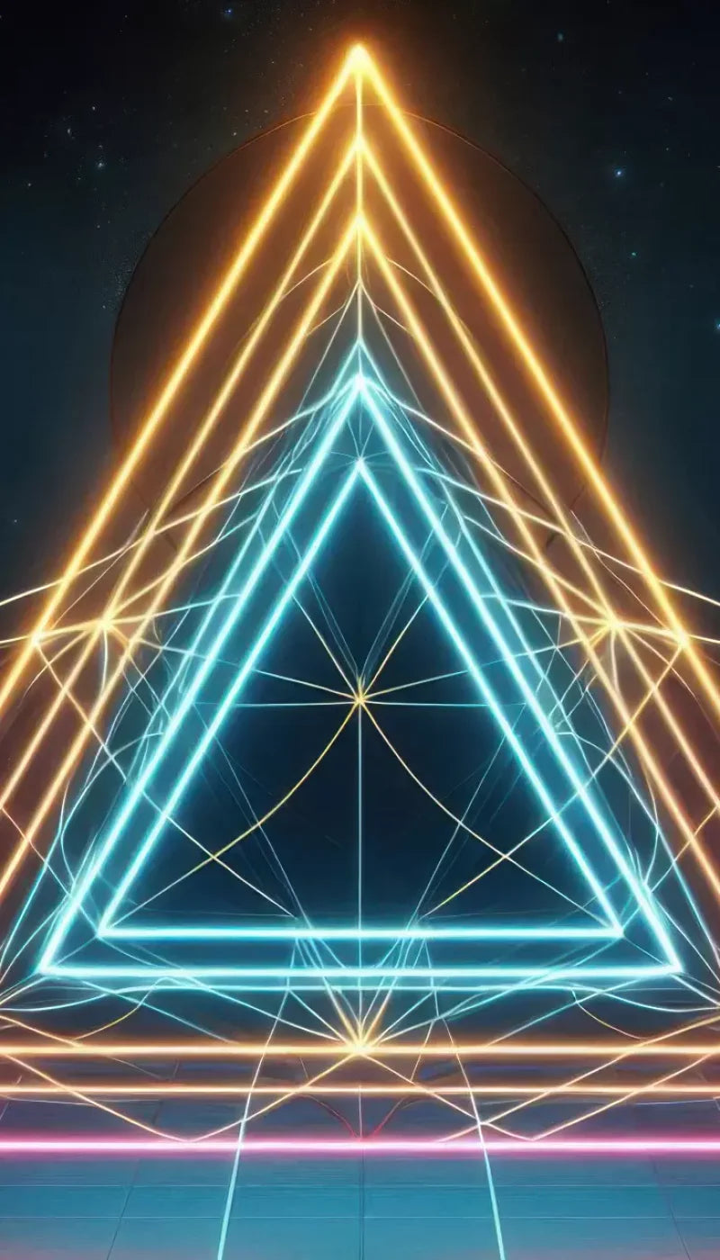 Triangle Of Colors 8’X14’ Ultracloth (96 X 168 Inch) Backdrop