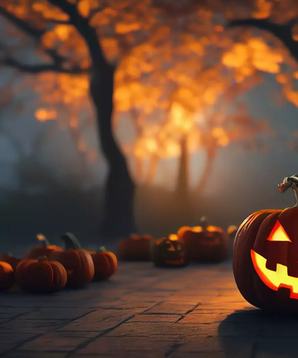 Trick Or Treat Night 10’X12’ Ultracloth (120 X 144 Inch) Backdrop