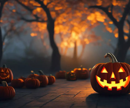 Trick Or Treat Night 12’X10’ Ultracloth (144 X 120 Inch) Backdrop