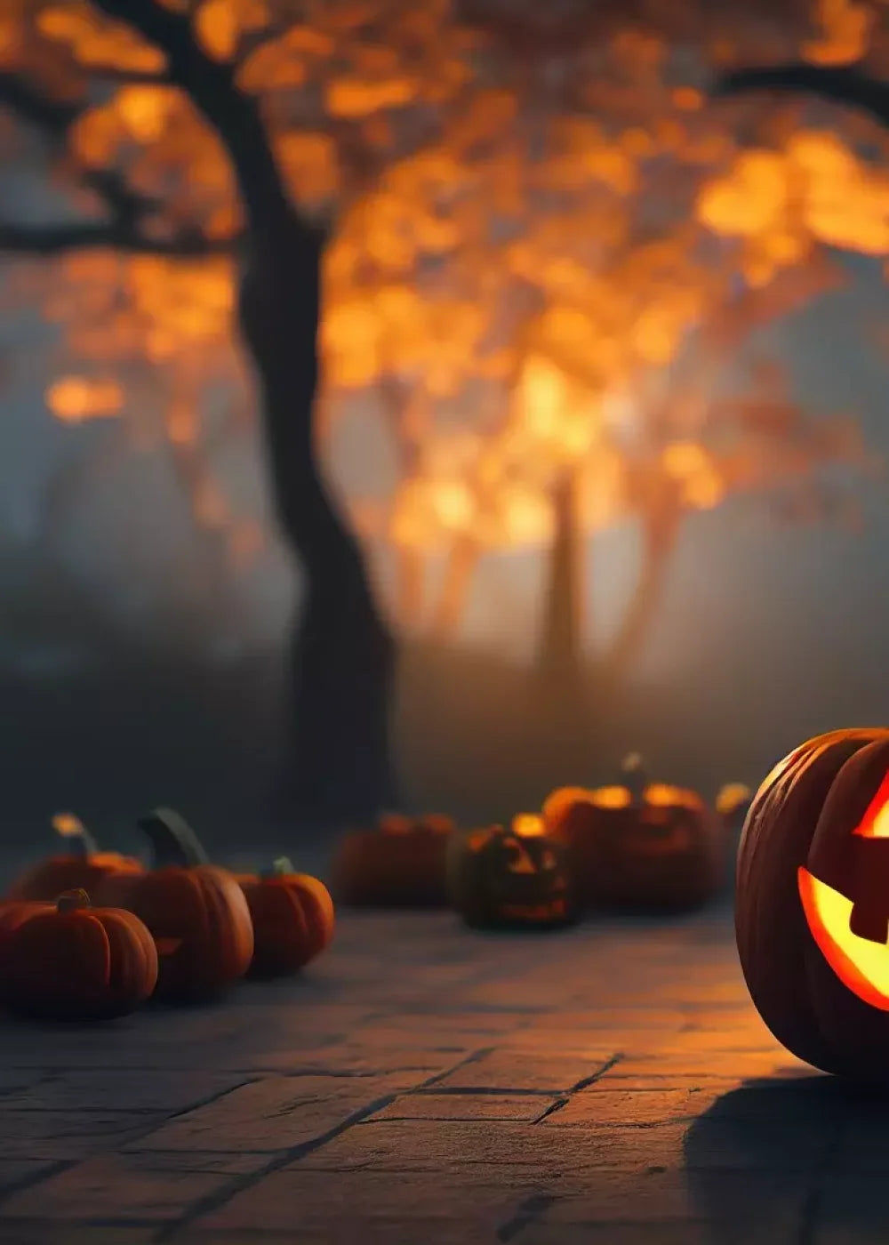 Trick Or Treat Night 5’X7’ Ultracloth (60 X 84 Inch) Backdrop