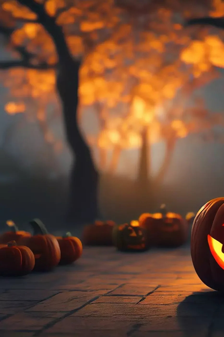 Trick Or Treat Night 8’X12’ Ultracloth (96 X 144 Inch) Backdrop