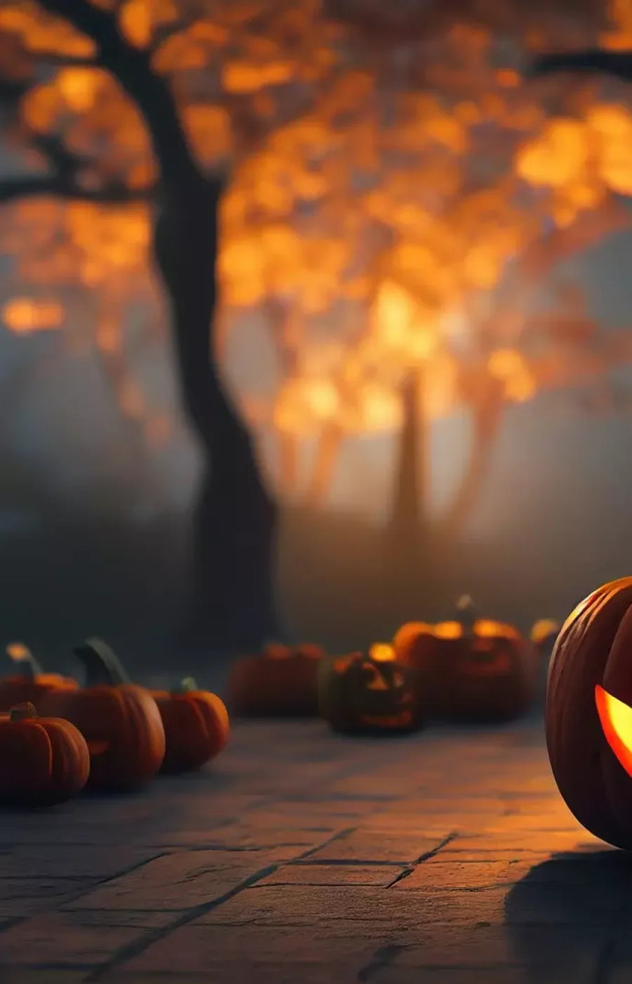 Trick Or Treat Night 9’X14’ Ultracloth (108 X 168 Inch) Backdrop
