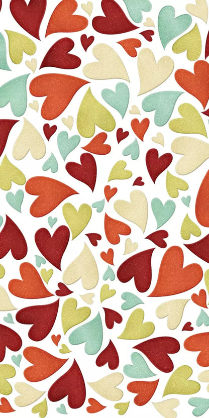 Tumbled Hearts 10X20 Ultracloth ( 120 X 240 Inch ) Backdrop
