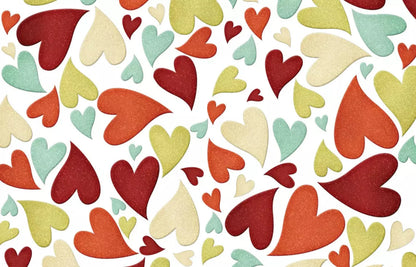Tumbled Hearts 12X8 Ultracloth ( 144 X 96 Inch ) Backdrop