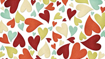 Tumbled Hearts 14X8 Ultracloth ( 168 X 96 Inch ) Backdrop
