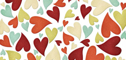Tumbled Hearts 16X8 Ultracloth ( 192 X 96 Inch ) Backdrop
