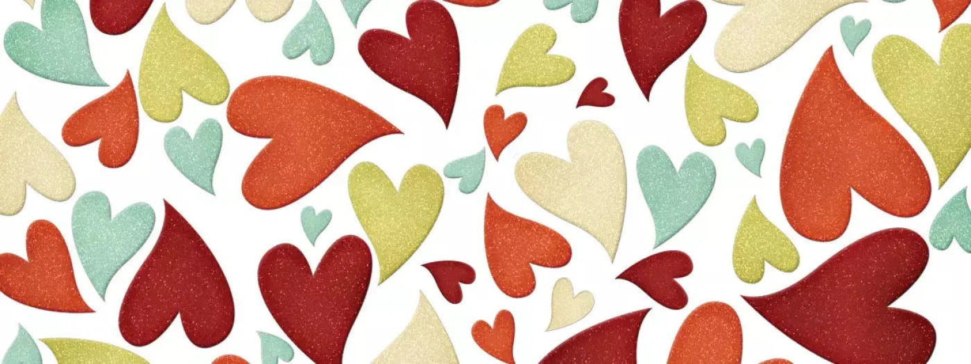 Tumbled Hearts 20X8 Ultracloth ( 240 X 96 Inch ) Backdrop