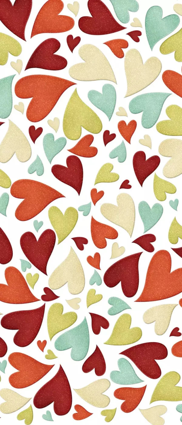Tumbled Hearts 5X12 Ultracloth For Westcott X-Drop ( 60 X 144 Inch ) Backdrop