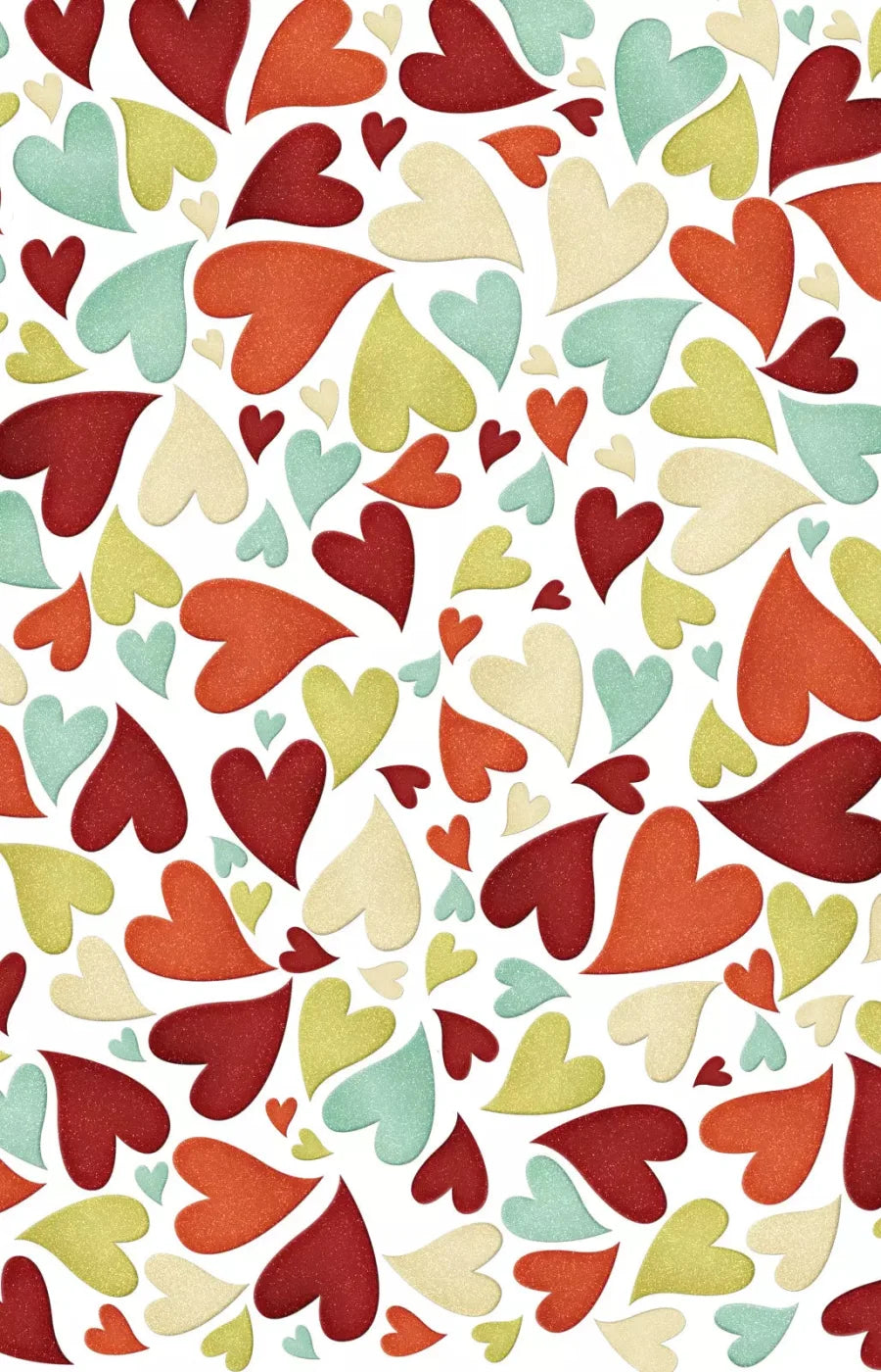 Tumbled Hearts 8X12 Ultracloth ( 96 X 144 Inch ) Backdrop