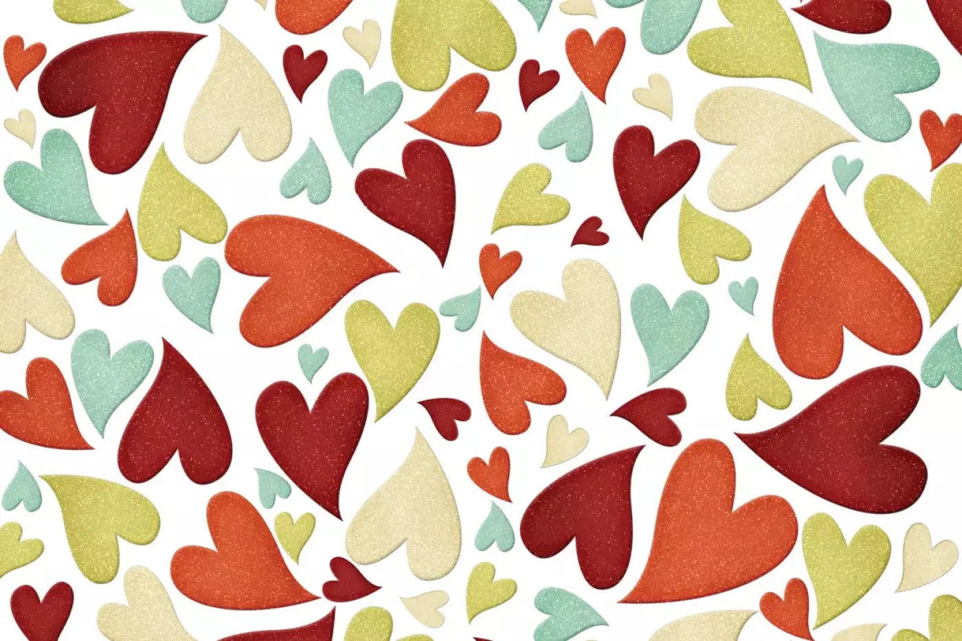 Tumbled Hearts 5X4 Rubbermat Floor ( 60 X 48 Inch ) Backdrop