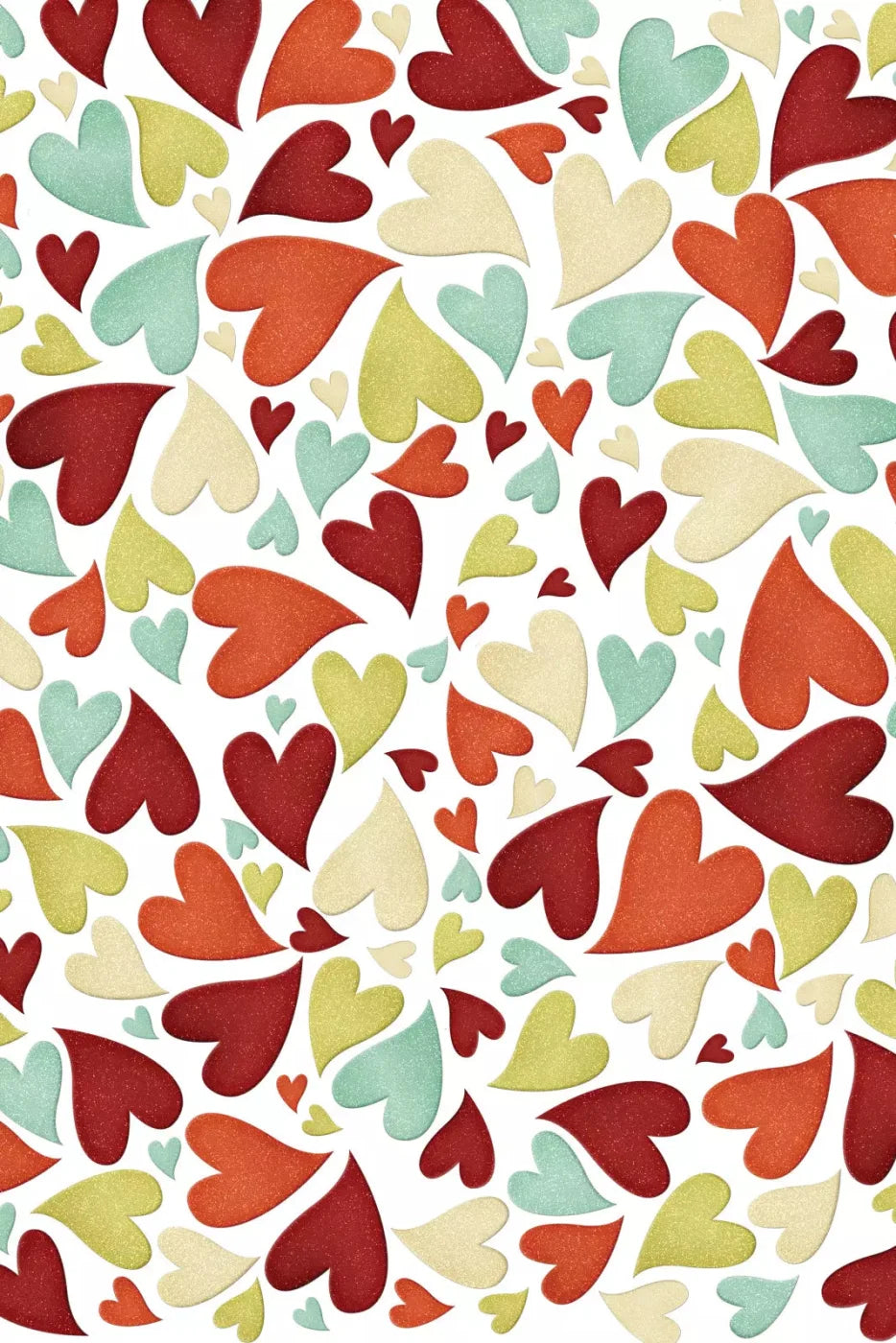 Tumbled Hearts 4X5 Rubbermat Floor ( 48 X 60 Inch ) Backdrop