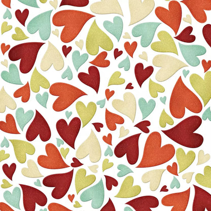 Tumbled Hearts 5X5 Rubbermat Floor ( 60 X Inch ) Backdrop
