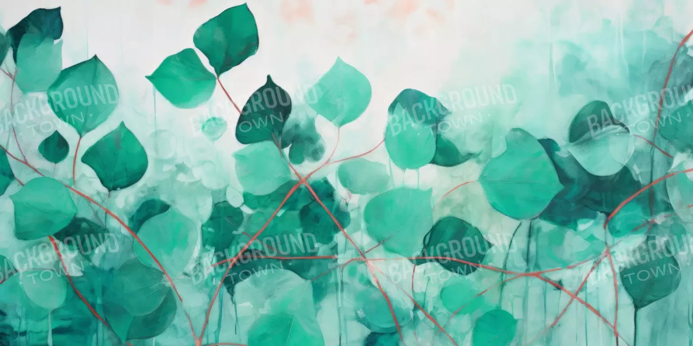 Green Leaves 16’X8’ Ultracloth (192 X 96 Inch) Backdrop