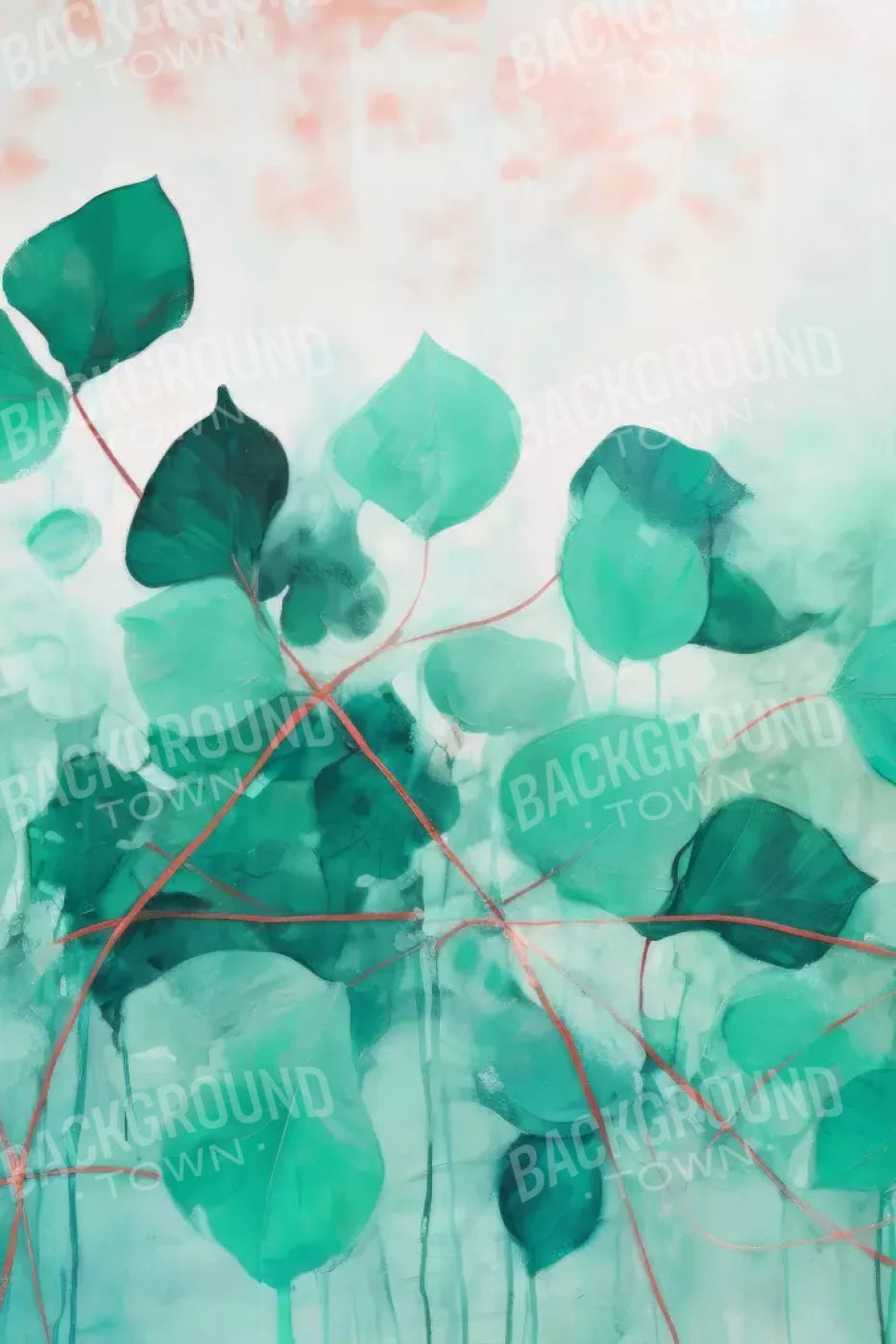 Green Leaves 8’X12’ Ultracloth (96 X 144 Inch) Backdrop