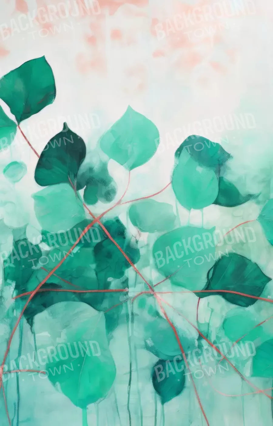 Green Leaves 9’X14’ Ultracloth (108 X 168 Inch) Backdrop