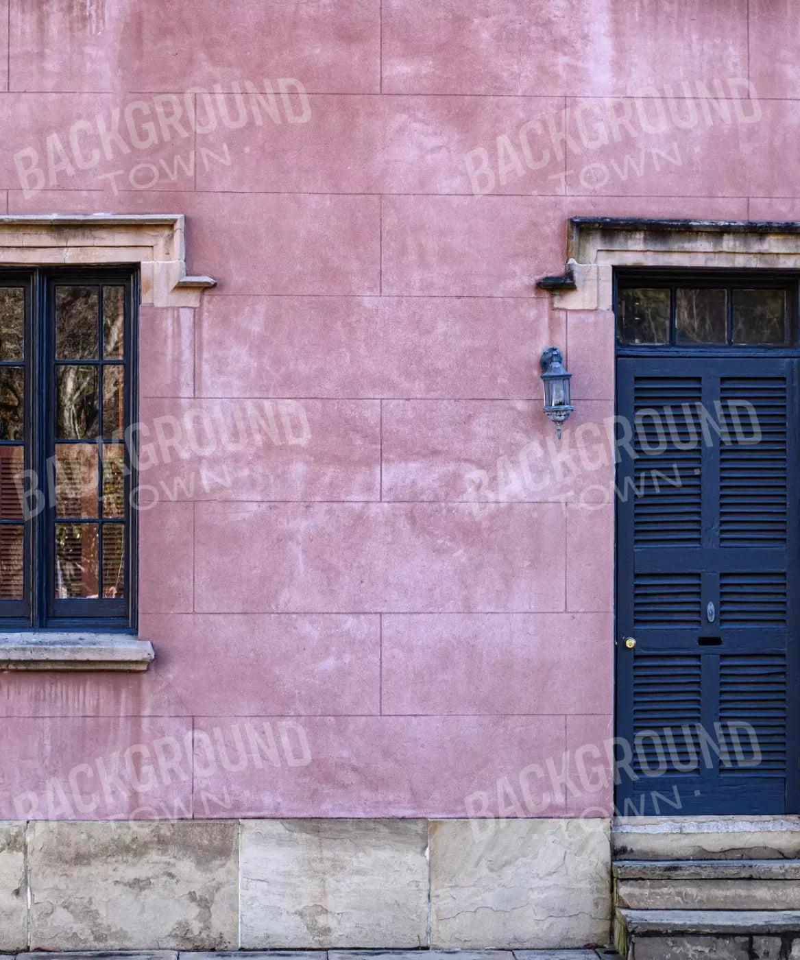 Pink Brick and Stone Backdrop for Photography